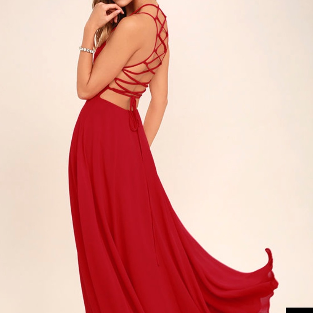 Red LuLu's dress.